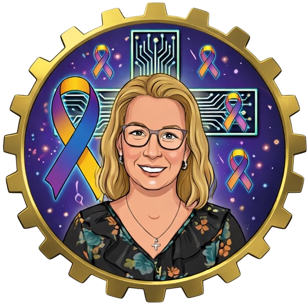 Portrait of Tabitha, Bladder Cancer Gear Logo